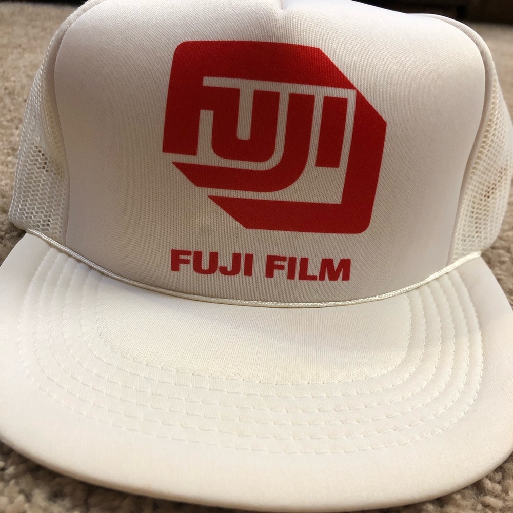 Fujifilm Red and White Logo Trucker Hat